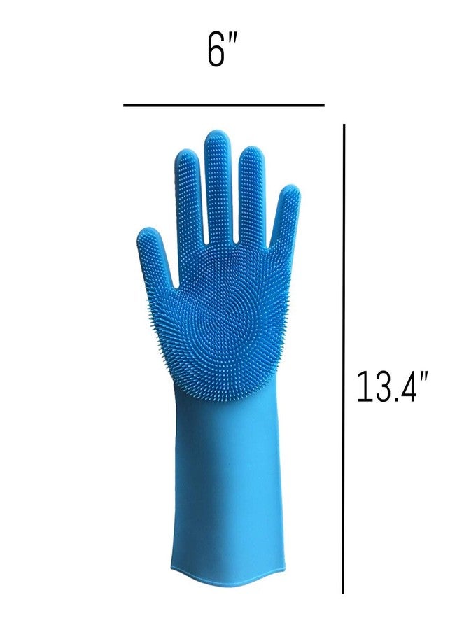 Rexez Magic Silicone Dish Washing Gloves, Silicon Cleaning Gloves, Silicon Hand Gloves for Kitchen Dishwashing and Pet Grooming, Great for Washing Dish, Car, Bathroom by Rexez - Image 5